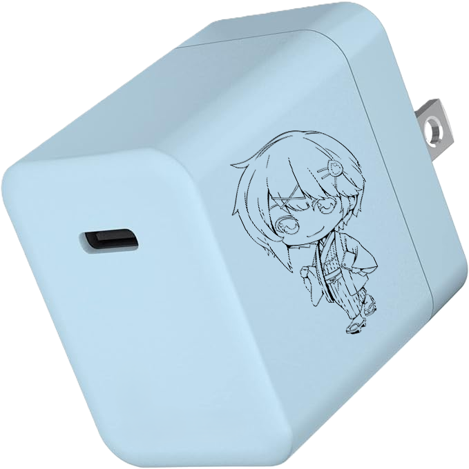 レーザー彫刻入り 45W 急速充電対応ACアダプター